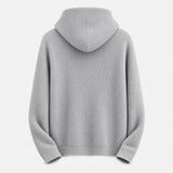 Heather Grey Pullover Knit Hoodie